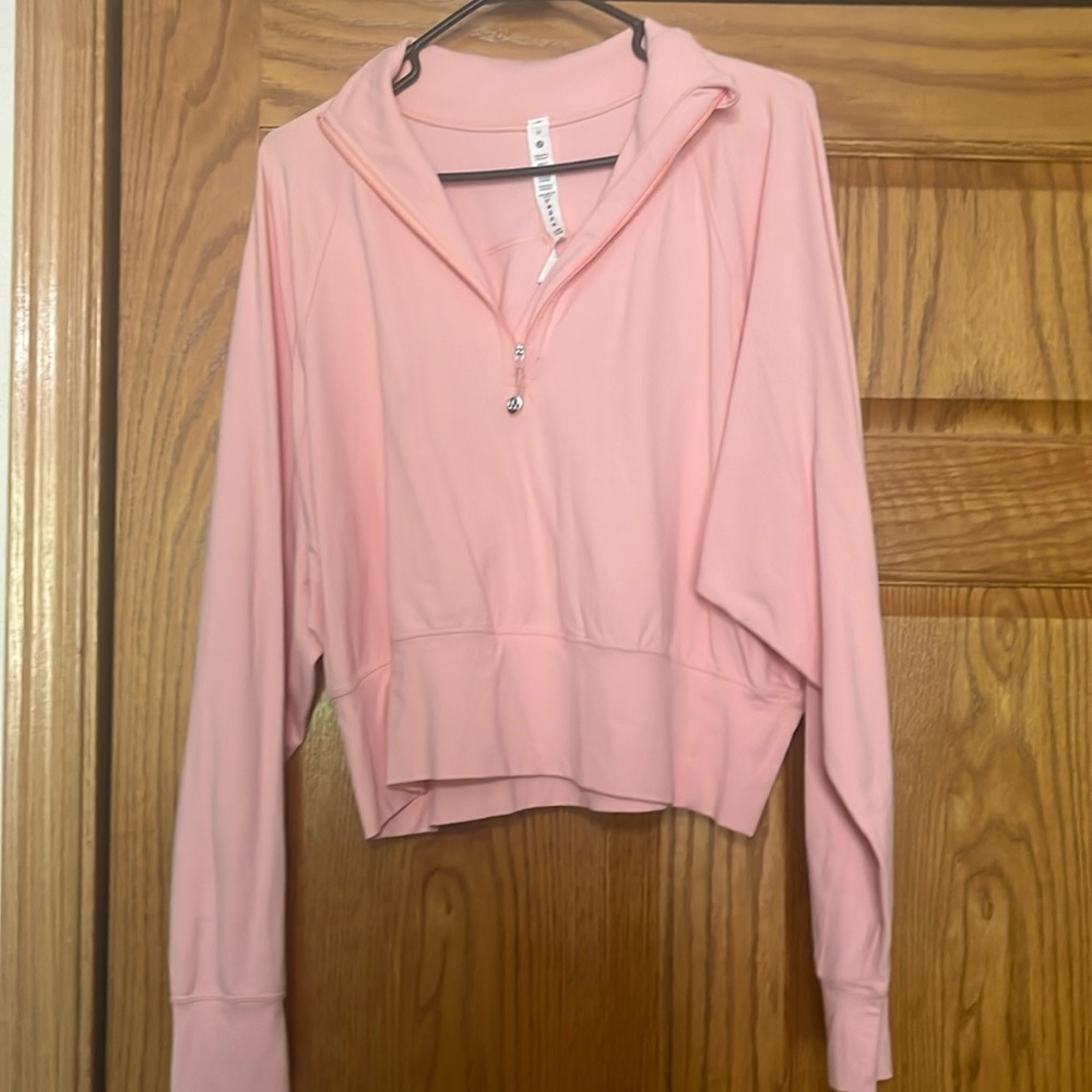NWOT Lululemon Ready to Rulu Half-Zip Pullover Dew Pink
